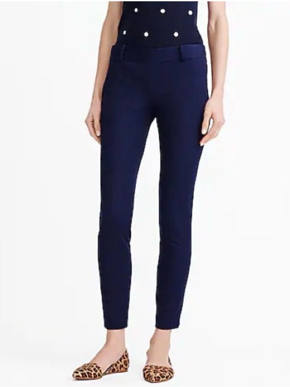 NWT J Crew Winnie stretch pants - navy size 6